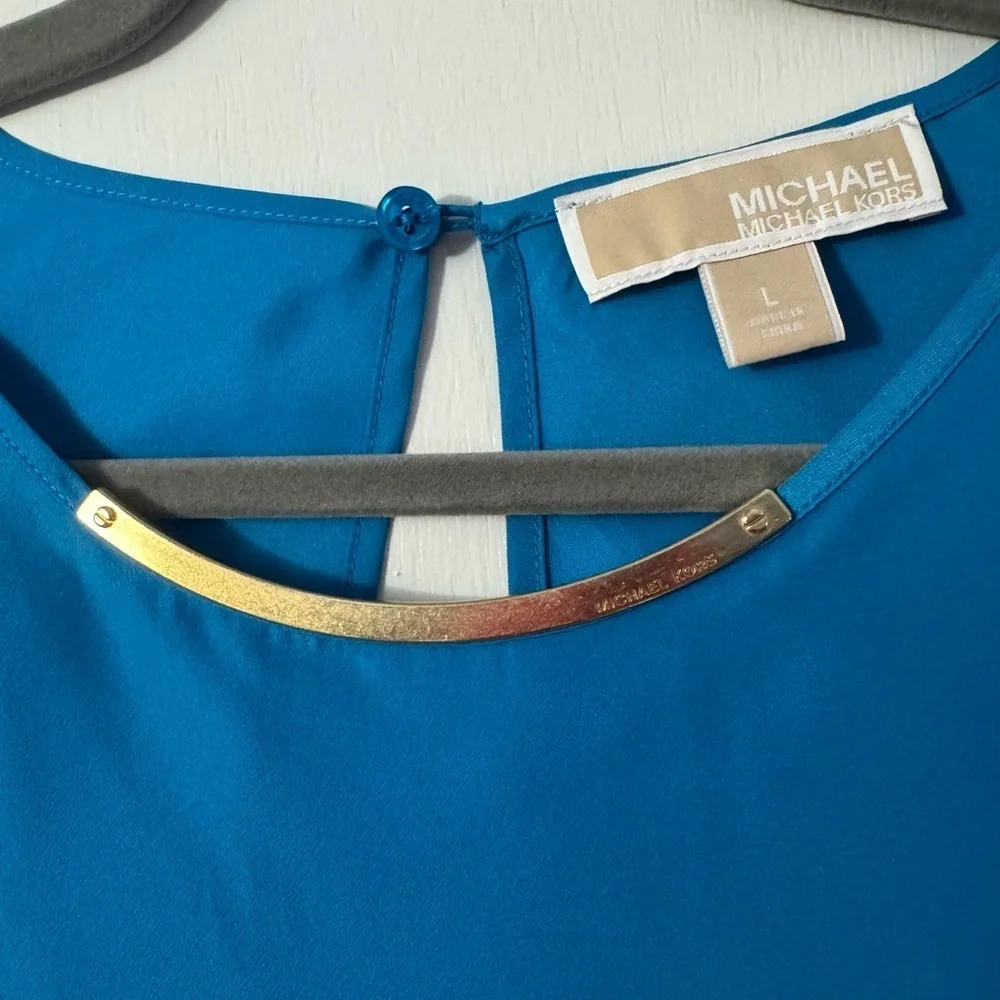 Michael Kors Gold Hardware Open Back Tank Top
